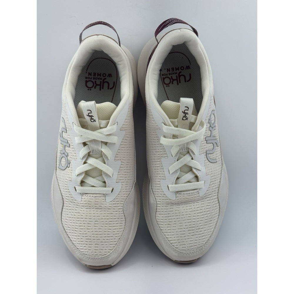 Ryka Freehand Women's Walking Shoes Cream White Maroon ActivFOAM Size 9 - Picture 7 of 9